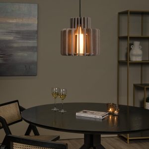 Lucide hanglamp ROLLO – 1xE27 – Taupe Lucide hanglamp ROLLO – 1xE27 – Taupe