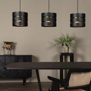 Lucide hanglamp ROSAS – 3xE27 – Zwart Lucide hanglamp ROSAS – 3xE27 – Zwart