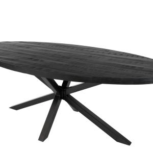 Kick eettafel Dax ovaal – 210cm – Zwart Kick eettafel Dax ovaal – 210cm – Zwart