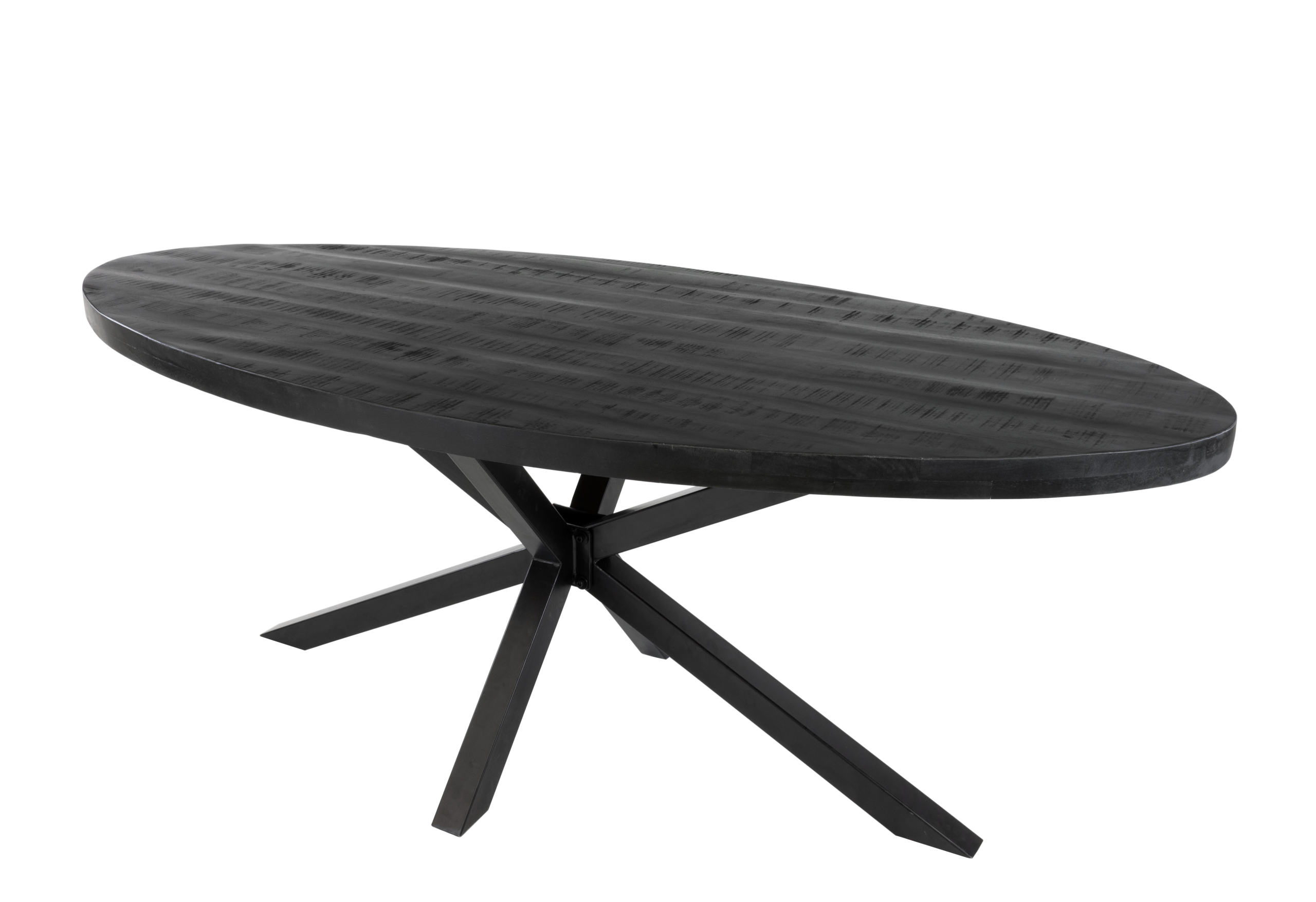 Kick eettafel Dax ovaal - 240cm - Zwart