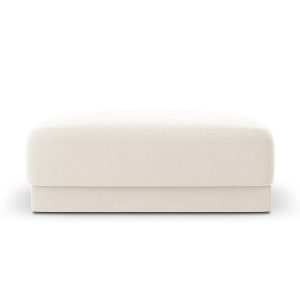 Micadoni Poef Miley flueel, lichtbeige – 90x90x40cm Micadoni Poef Miley flueel, lichtbeige – 90x90x40cm