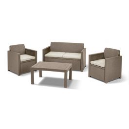Allibert Merano loungeset cappuccino – 4-persoons