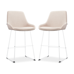 Nolon Nino-Isa Barkrukken Set van 2 – Beige – Wit – 65 cm Nolon Nino-Isa Barkrukken Set van 2 – Beige – Wit – 65 cm