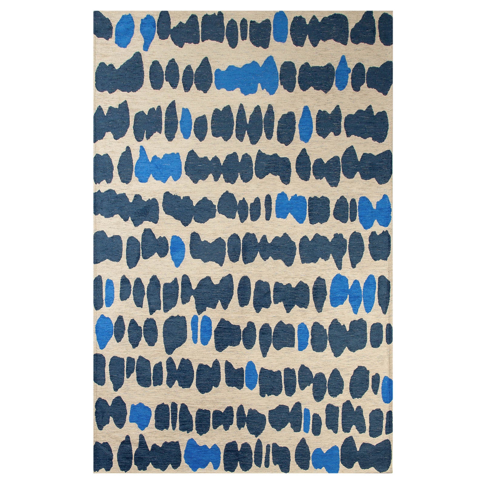 Lola&Moi vloerkleed All In Blue - blauw - 140x200cm