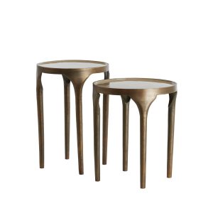 Light & Living bijzettafel LAPAZ – Ø40x52cm – brons – Set van 2 Light & Living bijzettafel LAPAZ – Ø40x52cm – brons – Set van 2