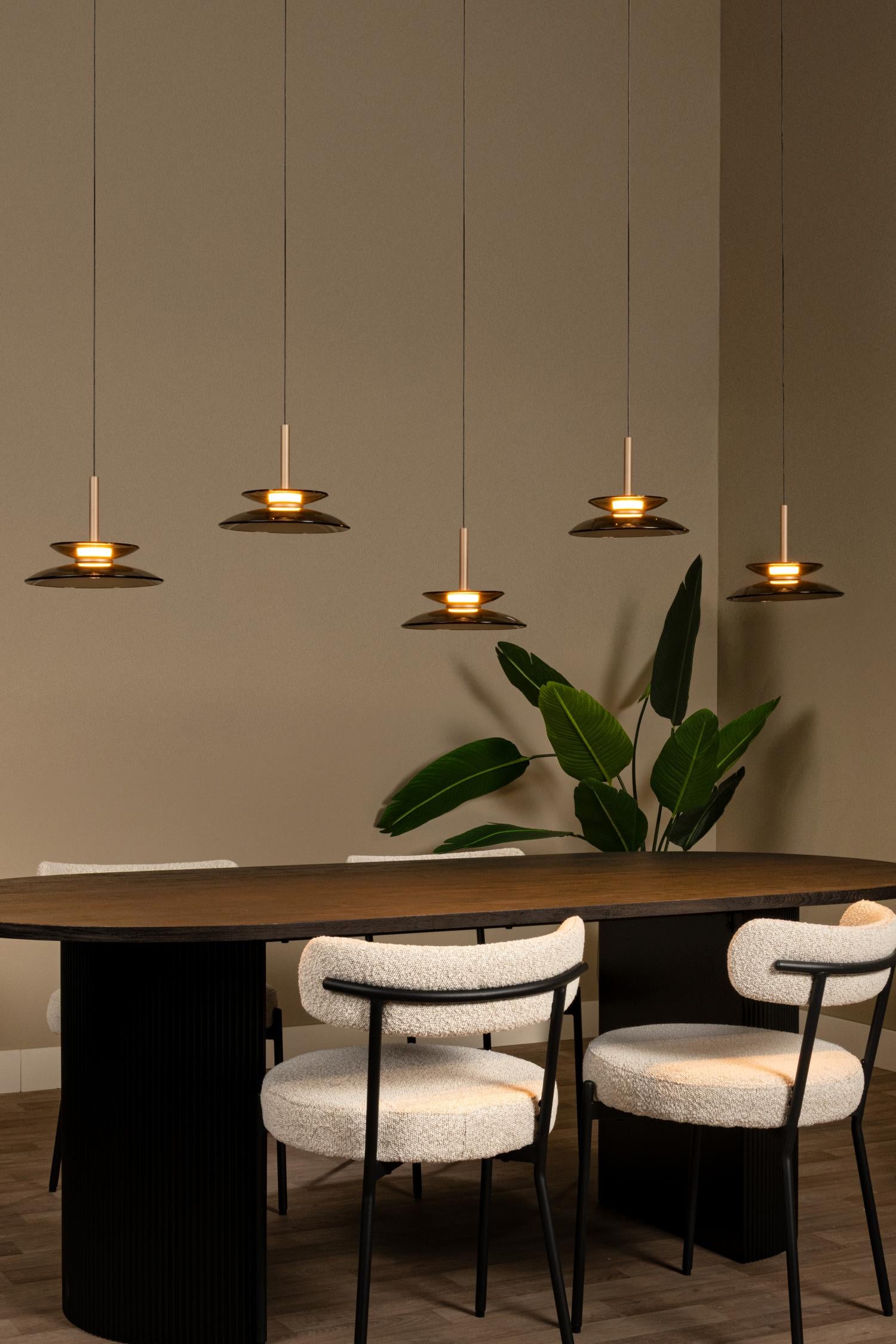 Lucide hanglamp SANTIAGO - Geïntegreerde LED - Amber