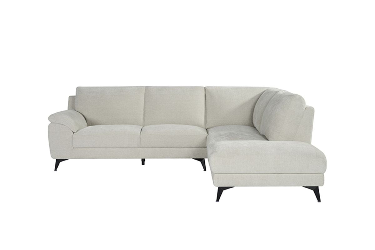 LABEL51 Hoekbank Santino Rechts - Naturel Stof - 94x215x85cm