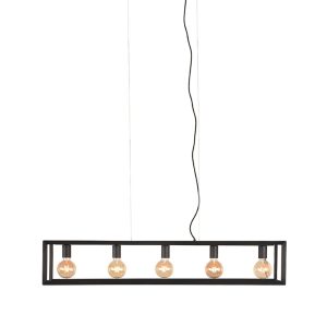 LABEL51 Hanglamp Tetto – Zwart Metaal – 120x20x141cm LABEL51 Hanglamp Tetto – Zwart Metaal – 120x20x141cm