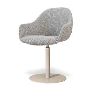 Nolon Niva-Mae tulp eetkamerstoel grijs blend – beige onderstel Nolon Niva-Mae tulp eetkamerstoel grijs blend – beige onderstel