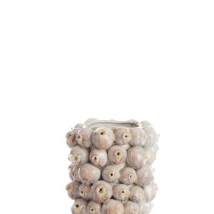 Light & Living vaas NITALI – 19×18.5x21cm – bruin Light & Living vaas NITALI – 19×18.5x21cm – bruin