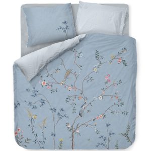 Pip Studio Dekbedovertrek Bamboo Blossom – 200 x 200/220 cm – Licht bl