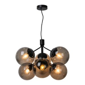 Nordlux Ivona Hanglamp – 6-lichts E27 – Zwart