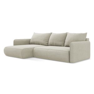 LaMiaSofa hoekbank links Palermo – textuurstof – lichtbeige – 240x148x LaMiaSofa hoekbank links Palermo – textuurstof – lichtbeige – 240x148x