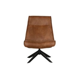 WOOOD Skyler Draaifauteuil Cognac
