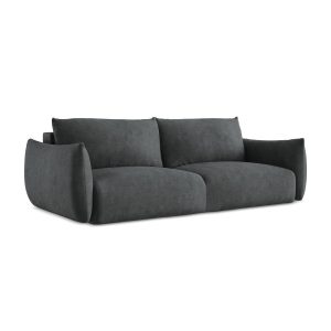 LaMiaSofa 3-zits slaapbank Savona – chenille stof – donkergrijs – 230x