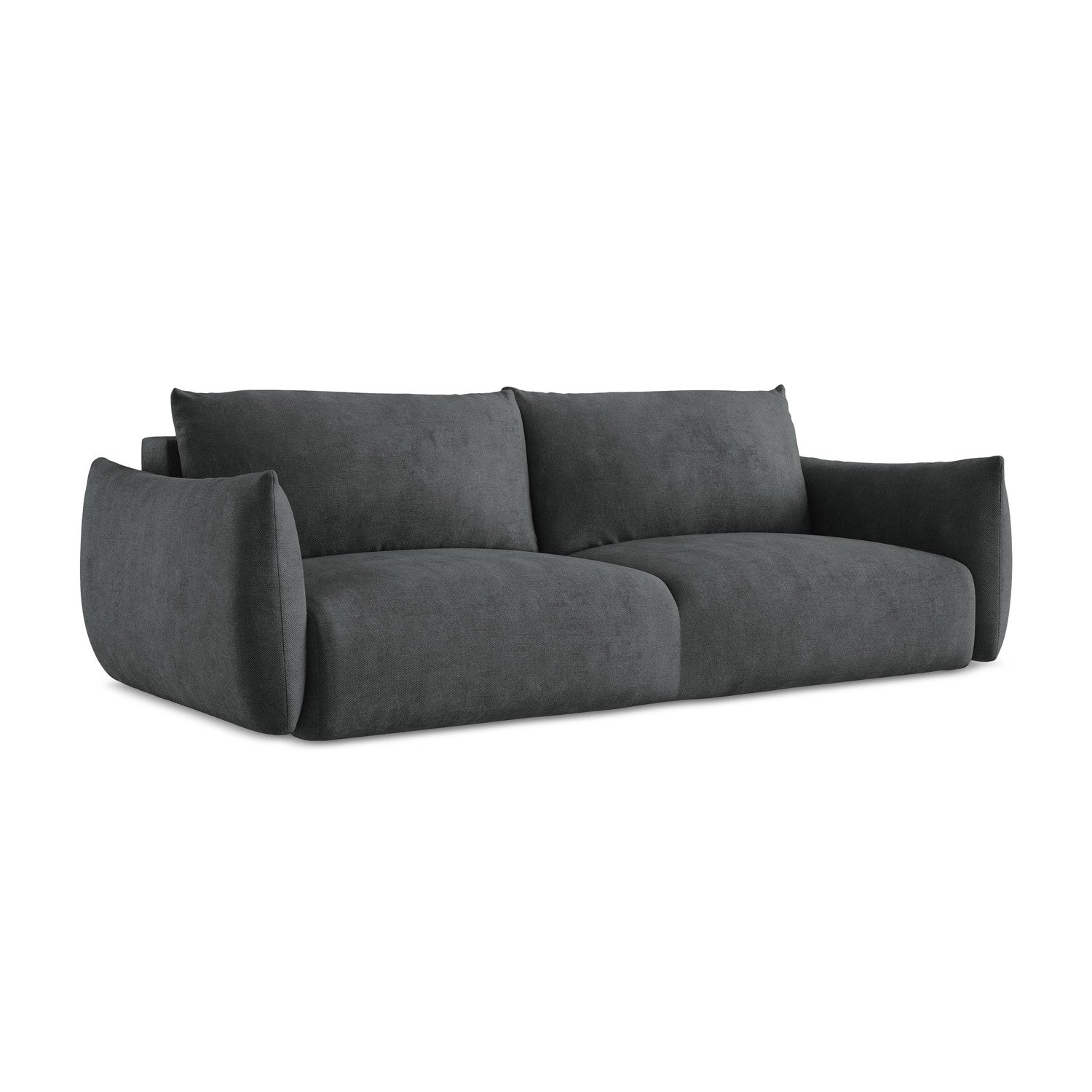 LaMiaSofa 3-zits slaapbank Savona - chenille stof - donkergrijs - 230x