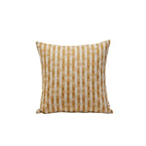 Madura Kussenovertrek Castin natuurlijk en oker 40×40 cm Madura Kussenovertrek Castin natuurlijk en oker 40×40 cm