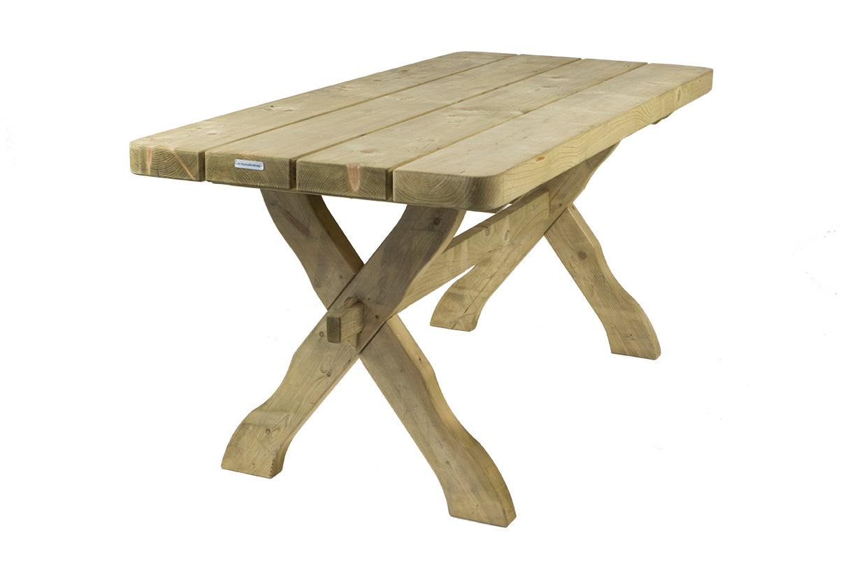 MaximaVida houten tuintafel Provence 170 cm - 60 mm houtdikte