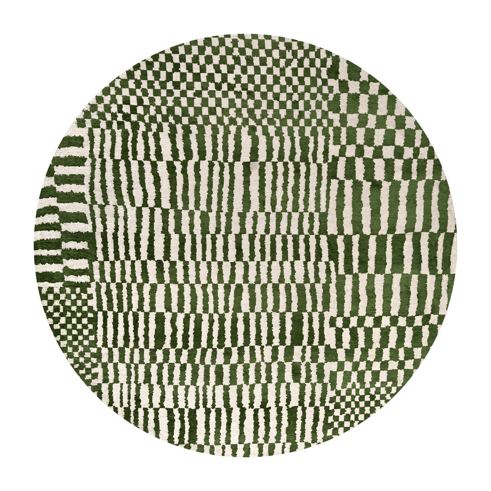 Ecorugs vloerkleed Oasis - groen - 240x240cm