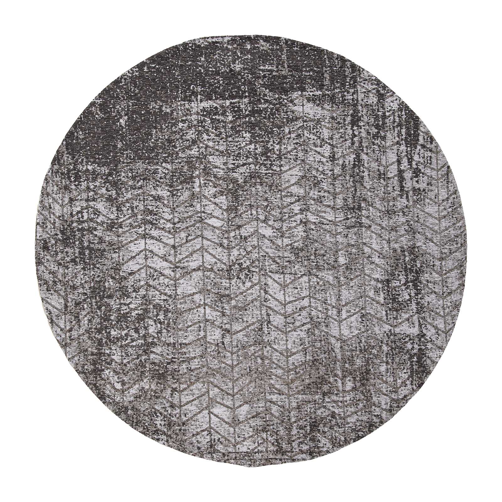Ecorugs vloerkleed Harlem Contrast - zwart - 240x240cm