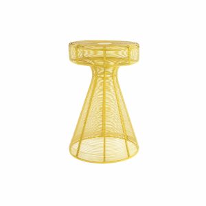 Leitmotiv bijzettafel Cuerda Corcho – geel – Ø30.5cm Leitmotiv bijzettafel Cuerda Corcho – geel – Ø30.5cm