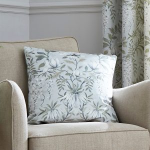 Laura Ashley Sierkussen Parterre Printed Sage 50x50cm Laura Ashley Sierkussen Parterre Printed Sage 50x50cm