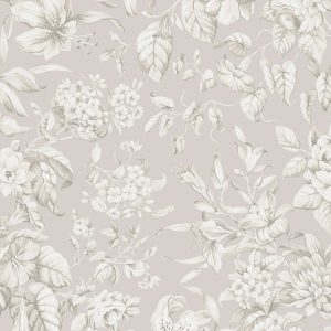 Laura Ashley Vliesbehang Heledd Blooms Dove 10mx52cm Laura Ashley Vliesbehang Heledd Blooms Dove 10mx52cm