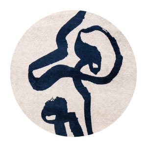 Ecorugs vloerkleed Sea Ink – blauw – 140x140cm
