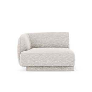 Micadoni linker module Miley chenille lichtgrijs – 90x90x70cm