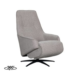 LABEL51 Fauteuil Odense Elektrisch – Grijs Bouclé – Draaibaar LABEL51 Fauteuil Odense Elektrisch – Grijs Bouclé – Draaibaar