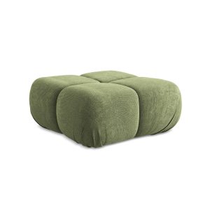 LaMiaSofa Poef Sanremo – chenille stof – groente – 95x95x41 LaMiaSofa Poef Sanremo – chenille stof – groente – 95x95x41