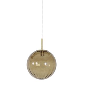 Light & Living hanglamp Magdala – bruin – Ø30cm Light & Living hanglamp Magdala – bruin – Ø30cm