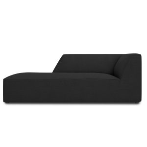 Micadoni linker meridiaan Ruby structurele stof, zwart – 180x93x69cm