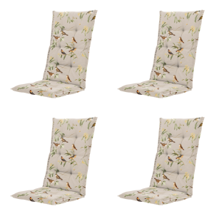 Madison tuinstoelkussen hoge rug Aria – beige – 123x50x5cm – set van 4 Madison tuinstoelkussen hoge rug Aria – beige – 123x50x5cm – set van 4