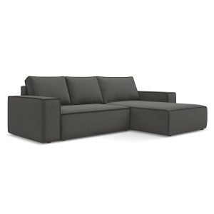 LaMiaSofa hoekbank rechts Livorno – velours – staal – 290x185x82 LaMiaSofa hoekbank rechts Livorno – velours – staal – 290x185x82