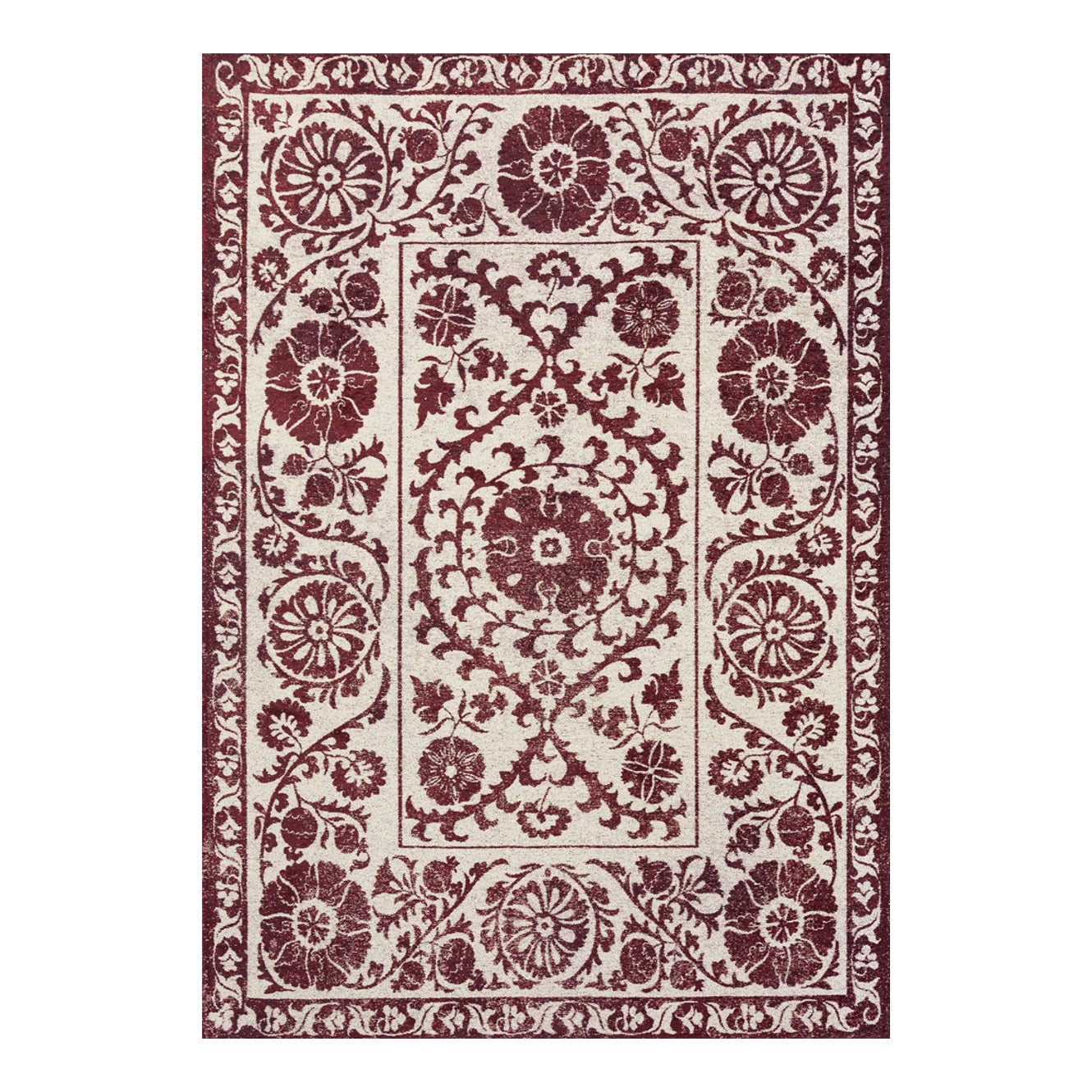 Louis De Poortere vloerkleed Zephyr - rood - 140x200cm