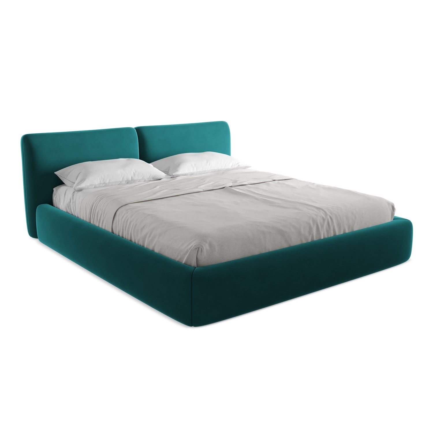 LaMiaSofa Bed met opbergruimte Milano - velours - marien - 200x228x82