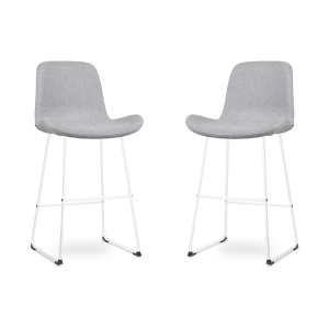 Nolon Nino-Fé Barkrukken Set van 2 – Lichtgrijs – Wit – 75 cm Nolon Nino-Fé Barkrukken Set van 2 – Lichtgrijs – Wit – 75 cm