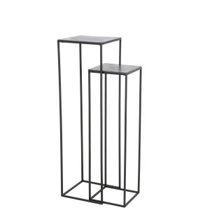 Light & Living bijzettafel BOCA – zwart – 35x35x120cm Light & Living bijzettafel BOCA – zwart – 35x35x120cm