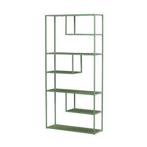 Nest living Jaxx Metalen Boekenkast Groen – 164 x 80 cm Nest living Jaxx Metalen Boekenkast Groen – 164 x 80 cm