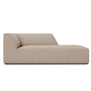 Micadoni rechter chaise longue Ruby structurele stof, donkerbeige – 18 Micadoni rechter chaise longue Ruby structurele stof, donkerbeige – 18