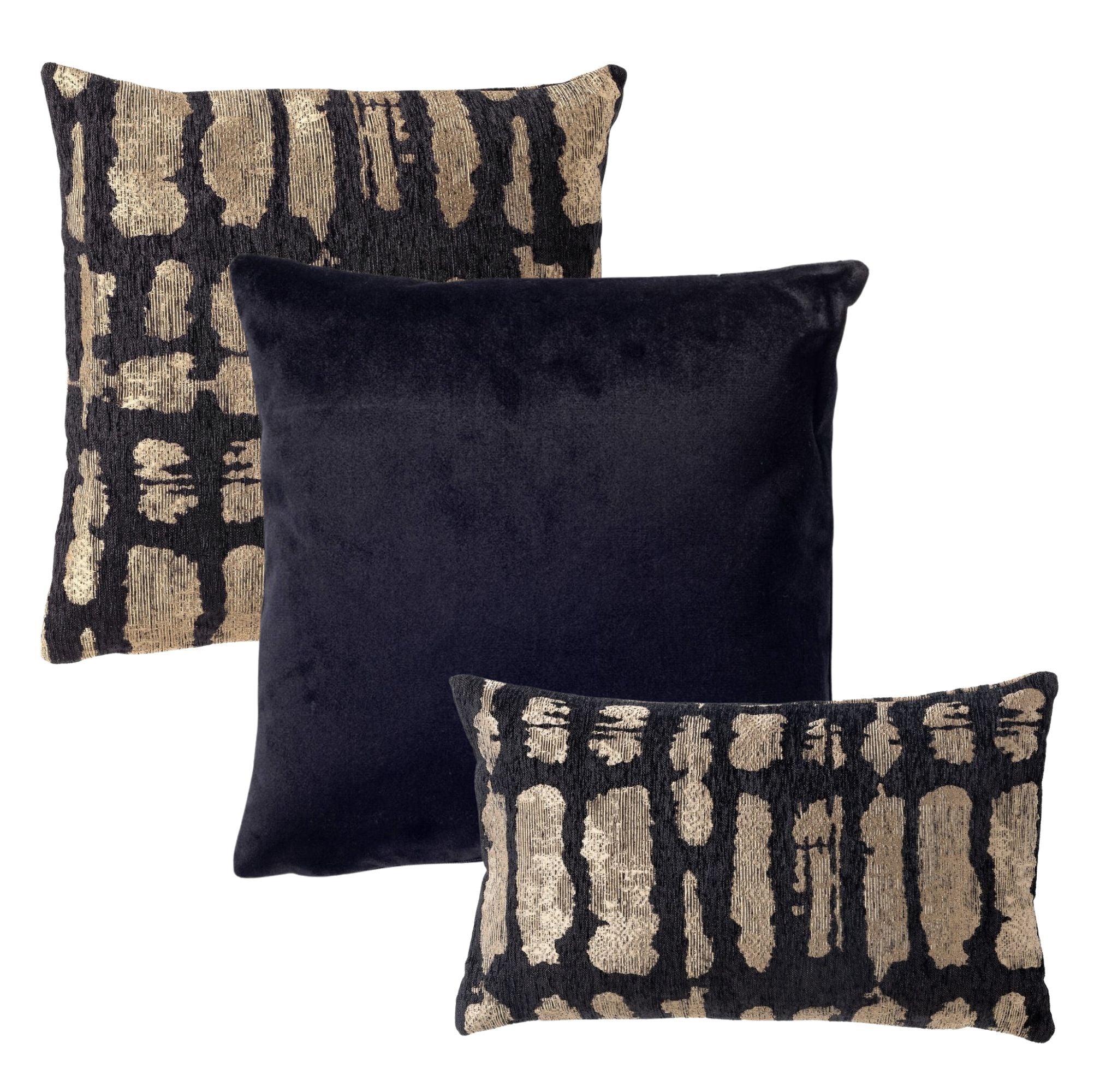 KUSSENSET | 3-delig | Celeste Curated | zwart | Hoii | inclusief veren