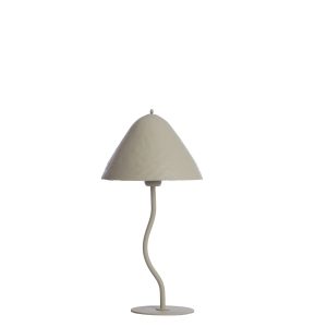 Light & Living tafellamp ELIMO – grijs – Ø25cm