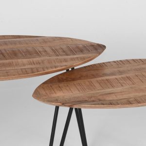 LABEL51 Salontafel Frisk Set van 2 – Naturel Mangohout – 68x43x44cm LABEL51 Salontafel Frisk Set van 2 – Naturel Mangohout – 68x43x44cm