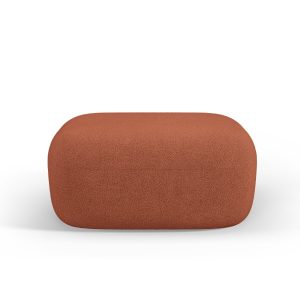Micadoni Poef Jenny boucle, baksteen – 88x90x40cm Micadoni Poef Jenny boucle, baksteen – 88x90x40cm