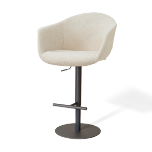Nolon Niva-Otis tulp barkruk cottonbeige – verstelbaar – zwarte poten Nolon Niva-Otis tulp barkruk cottonbeige – verstelbaar – zwarte poten