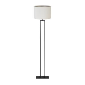 Light & Living vloerlamp Shiva/Velours – zwart, wit – 40x40x170cm Light & Living vloerlamp Shiva/Velours – zwart, wit – 40x40x170cm