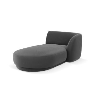 Micadoni rechter chaise longue Miley flueel, grijs – 156x90x70cm Micadoni rechter chaise longue Miley flueel, grijs – 156x90x70cm