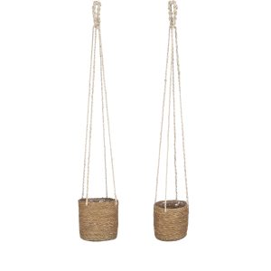 Mica Decorations Atlantic Plantenmand – Set van 2 – H16 x Ø16 cm – Lic Mica Decorations Atlantic Plantenmand – Set van 2 – H16 x Ø16 cm – Lic