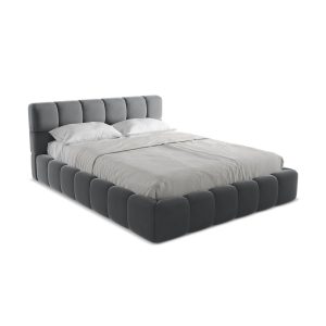 LaMiaSofa Bed met opbergruimte Roma – velours – staal – 180x228x82 LaMiaSofa Bed met opbergruimte Roma – velours – staal – 180x228x82